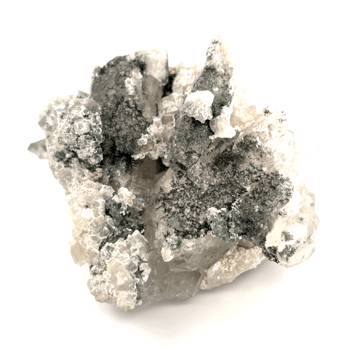 Brazilian Chlorine Quartz Crystal Mineral Specimen 8x6.5x4.5cm