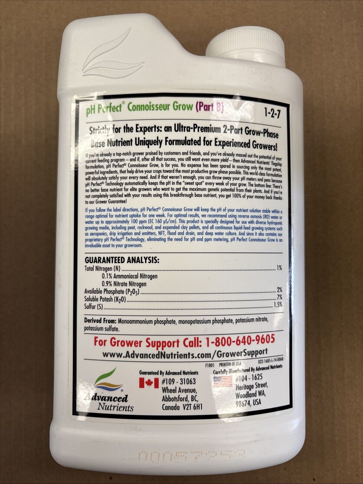 Advanced Nutrients - pH Perfect Connoisseur Grow B - Base Nutrients for Garden