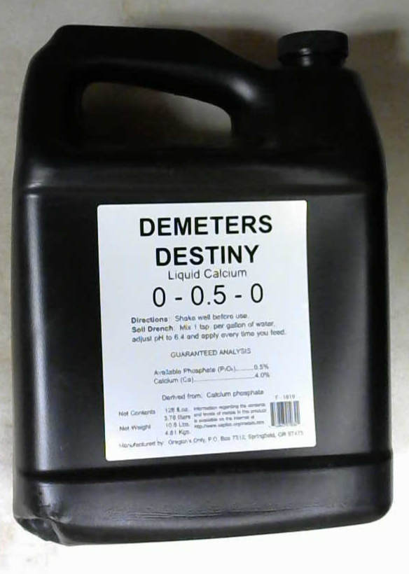 Nectar For The Gods Demeters Destiny, Liquid Calcium, 1 Gal Fertilizer 0-0.5-0
