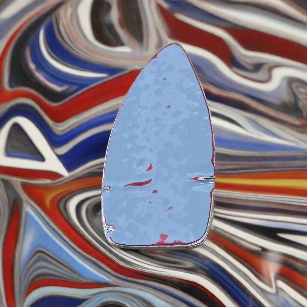 Historic Kenworth Truck Fordite Cabochon 29.99ct - 50x25mm - For Jewelry Making