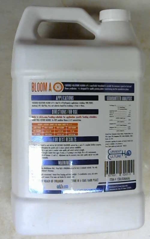 Current Culture, Bloom A & Bloom B, 1 Gallon Each