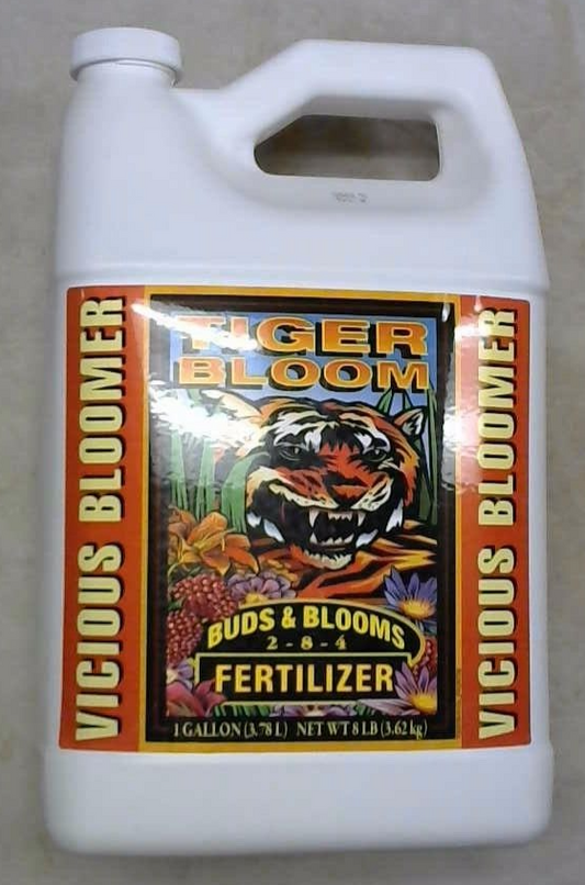 Fox Farm Tiger Bloom Liquid Concentrate Fertilizer, 1 Gallon, 2-8-4