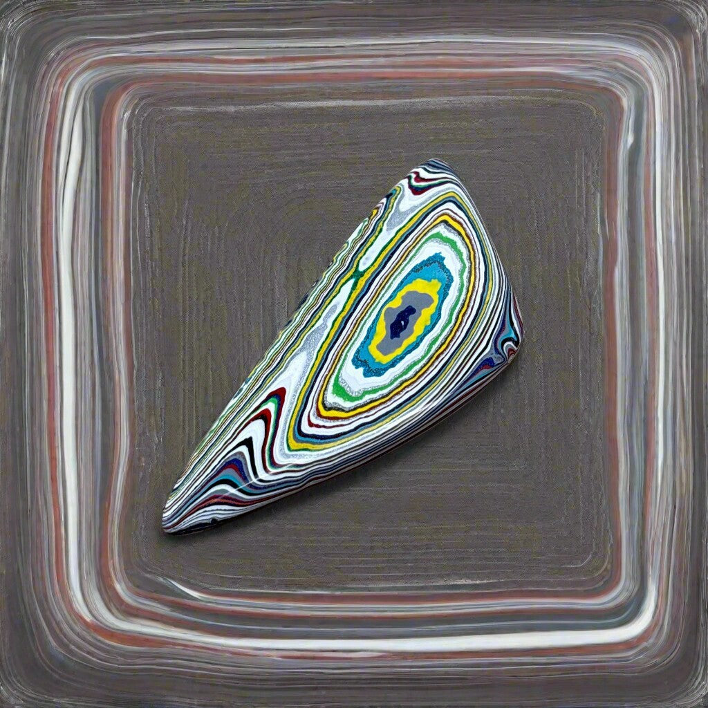 Historic Kenworth Truck Fordite Cabochon 29.06ct - 57x25.5mm -For Jewelry Making