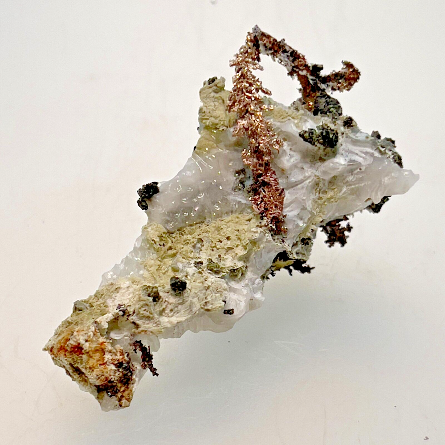 Natural Silver Crystal in Quartz from Morocco, 10.3gr. 43x20x17mm