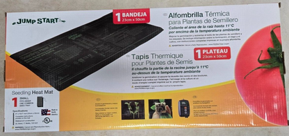 Jump Start Seedling Heat Mat - 9" x 19.5" Warms Rooting Area 10-20F Over Ambient