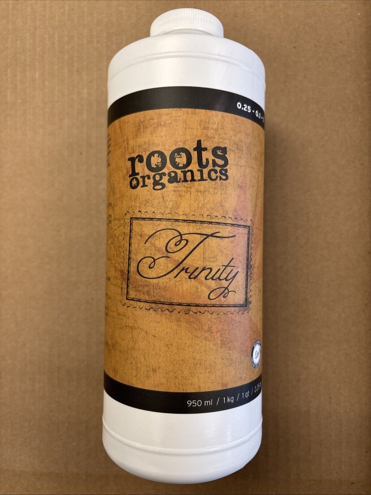 Roots Organics, Trinity, Organic Plant & Rhizosphere Growth Enhancer, 0.25-0.1-1