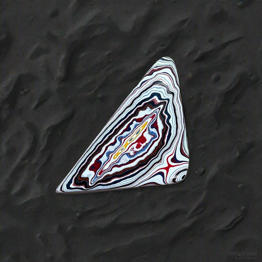 Historic Kenworth Truck Fordite Cabochon 39.65ct - 65x34mm - For Jewelry Making