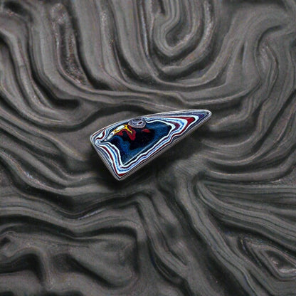 Historic Kenworth Truck Fordite Cabochon 7.2ct - 28.8x14mm - For Jewelry Making