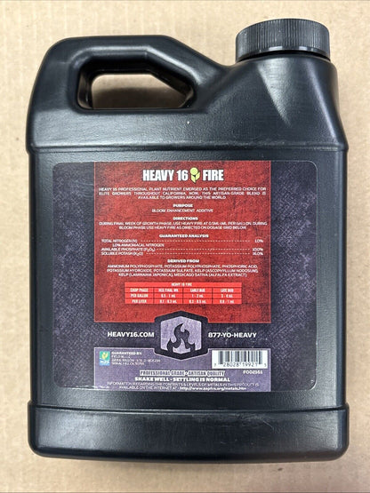 Fire, Heavy 16, Bloom Booster Finisher Hardener - 1 Pint - Grow Big Buds!