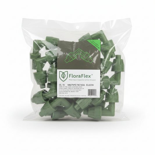 FloraFlex Pipe Fittings - 16-17mm Elbow (12/PACK)