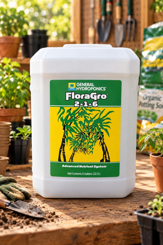 CLOSEOUT -  General Hydroponics FloraGro 6 Gallons - 2-1-6