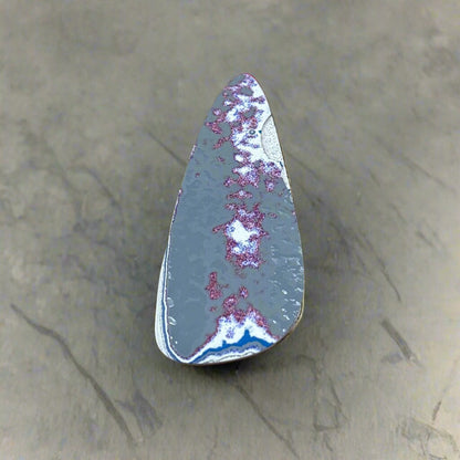 Historic Kenworth Truck Fordite Cabochon 14.64ct - 50x21mm - For Jewelry Making