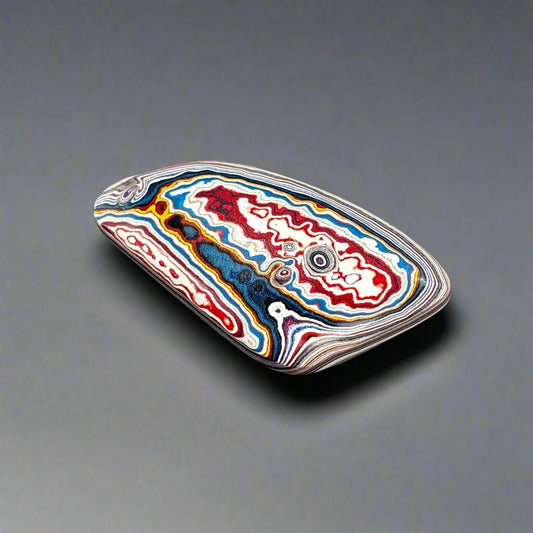 Historic Kenworth Truck Fordite Cabochon 45.86ct - 61x31mm - For Jewelry Making