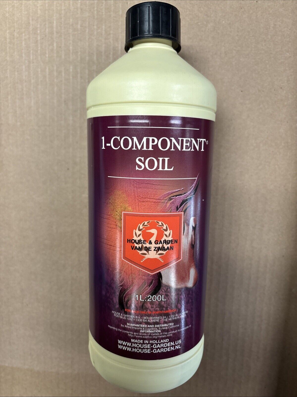 House & Garden 1-Component Soil Nutrients For Growth & Flowering Phase 1L:200L