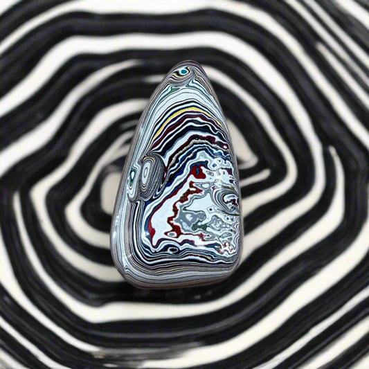 Historic Kenworth Truck Fordite Cabochon 59.96ct - 57x32mm - For Jewelry Making