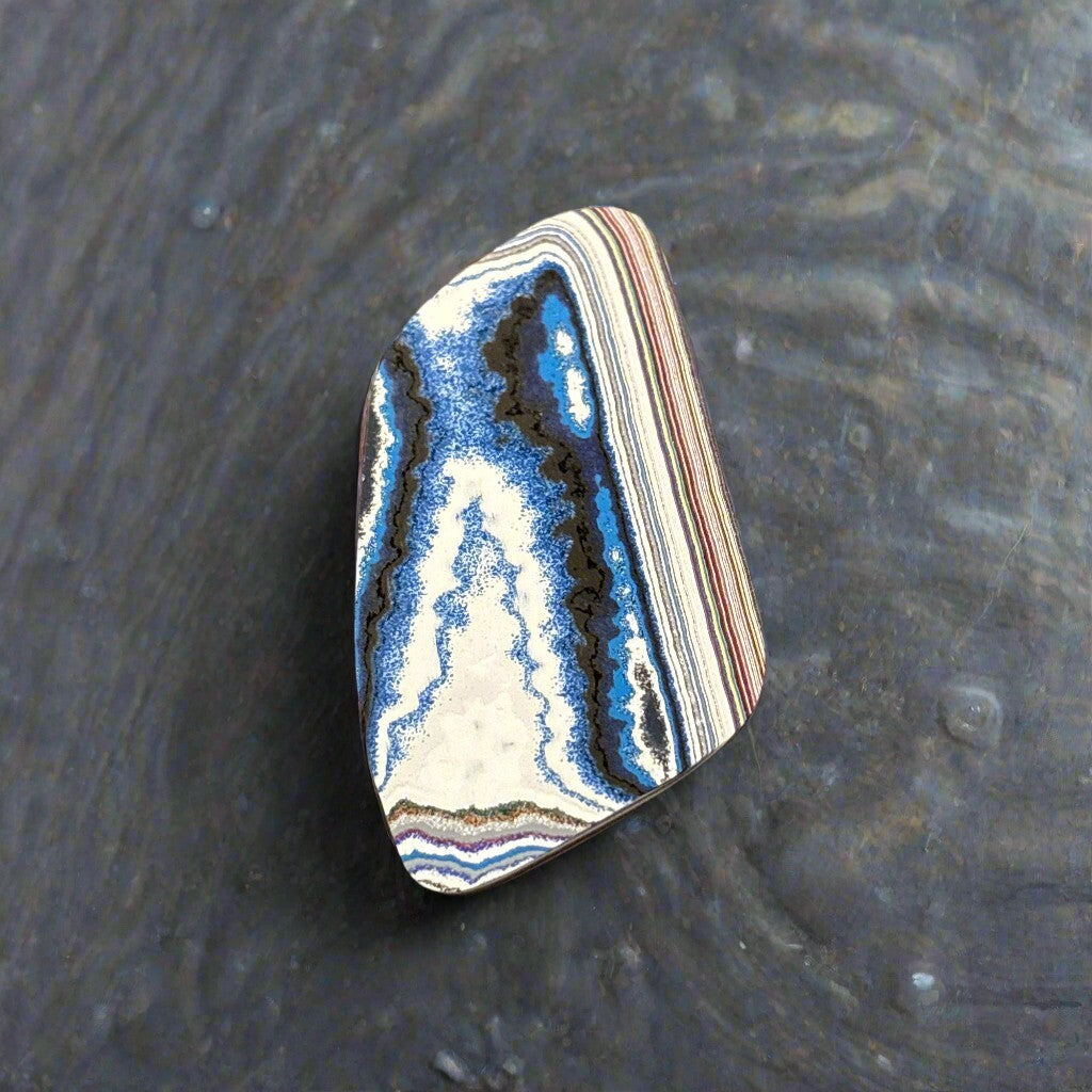 Historic Kenworth Truck Fordite Cabochon 45.86ct - 61x31mm - For Jewelry Making