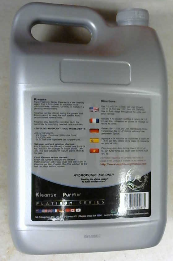 CLOSE OUT - Cyco Nutrients Platinum Series Kleanse 5 Liter