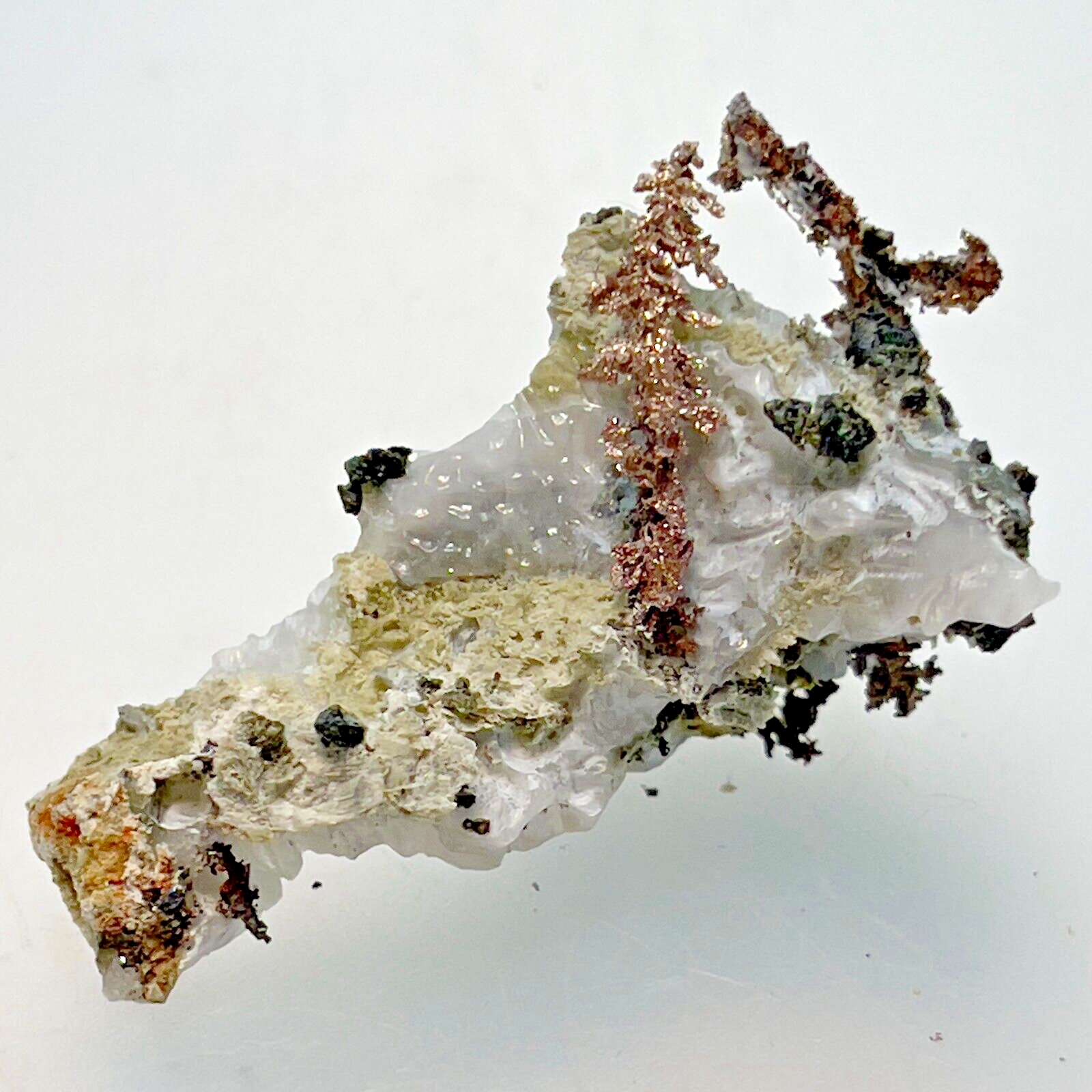 Natural Silver Crystal in Quartz from Morocco, 10.3gr. 43x20x17mm