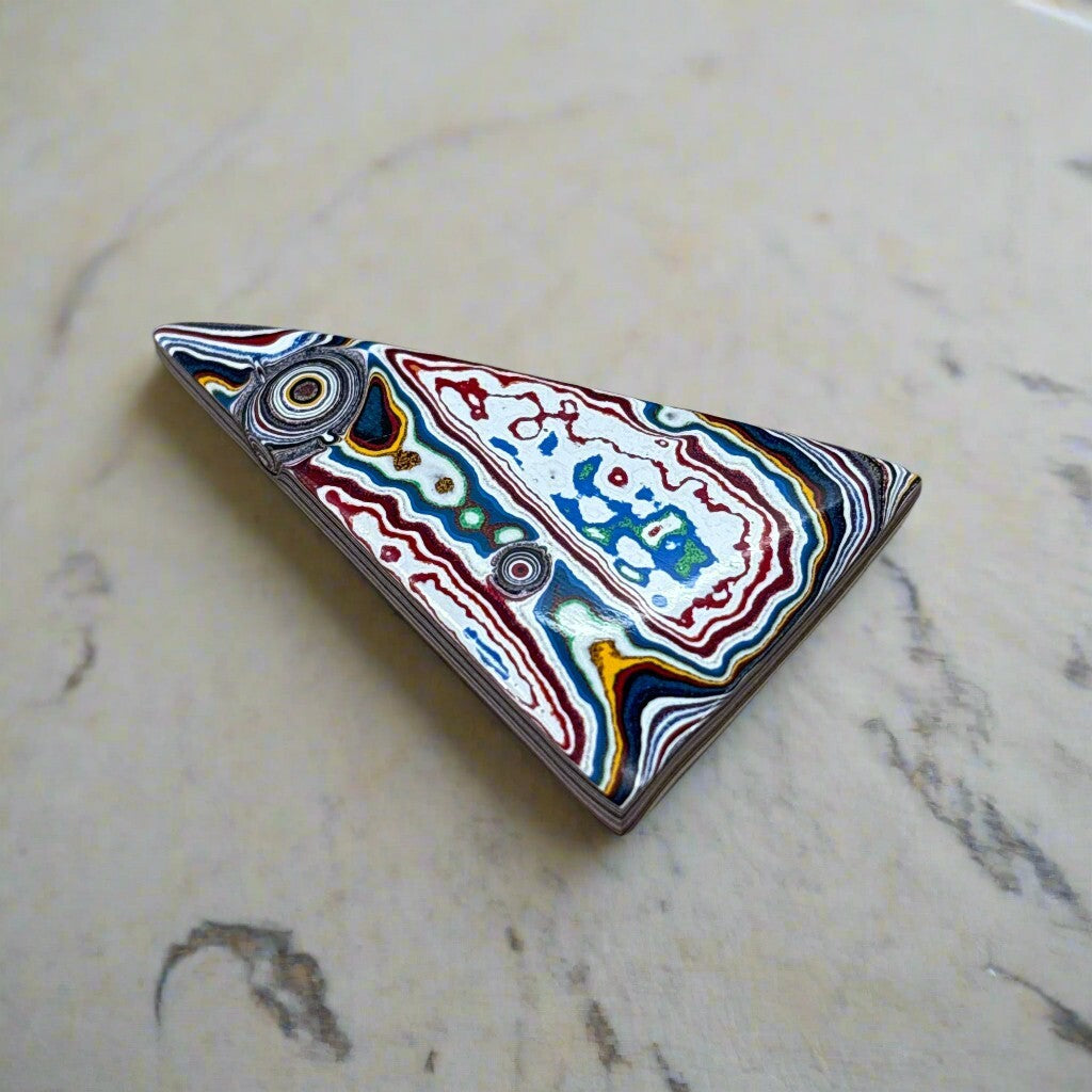 Historic Kenworth Truck Fordite Cabochon 30.68ct - 51x33mm - For Jewelry Making