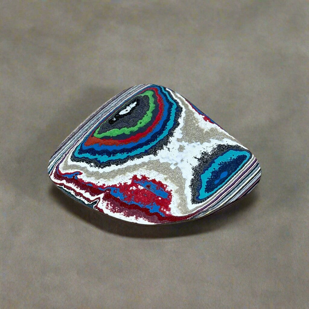 Historic Kenworth Truck Fordite Cabochon 63.92ct - 47x41mm - For Jewelry Making