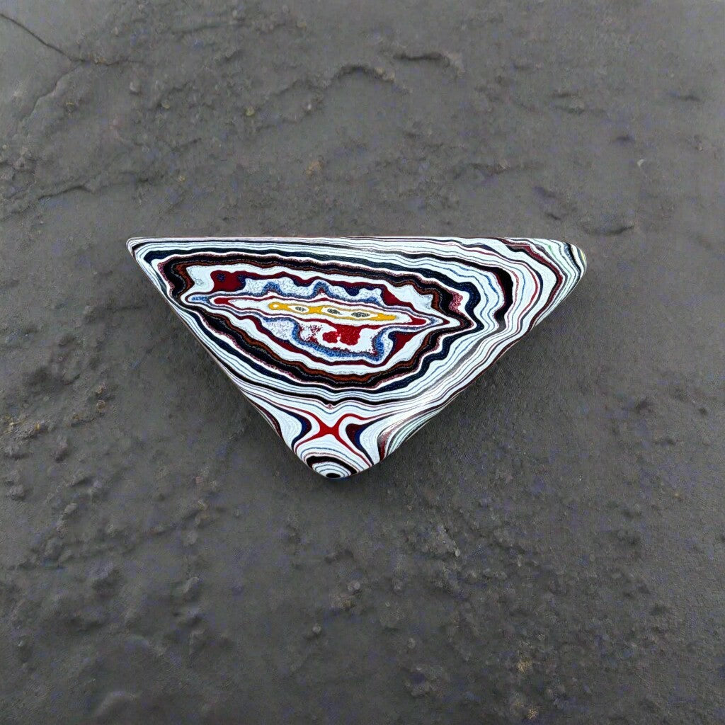 Historic Kenworth Truck Fordite Cabochon 39.65ct - 65x34mm - For Jewelry Making