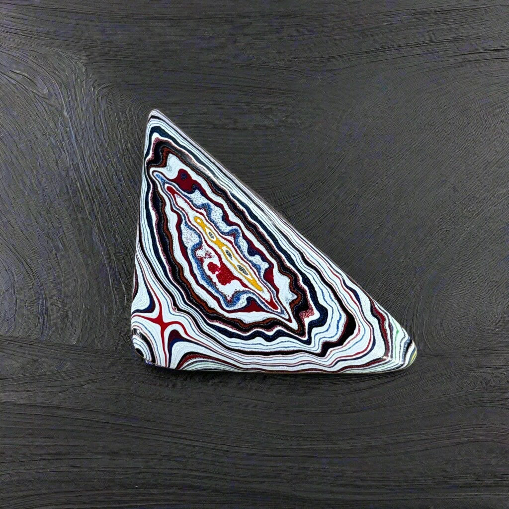 Historic Kenworth Truck Fordite Cabochon 39.65ct - 65x34mm - For Jewelry Making