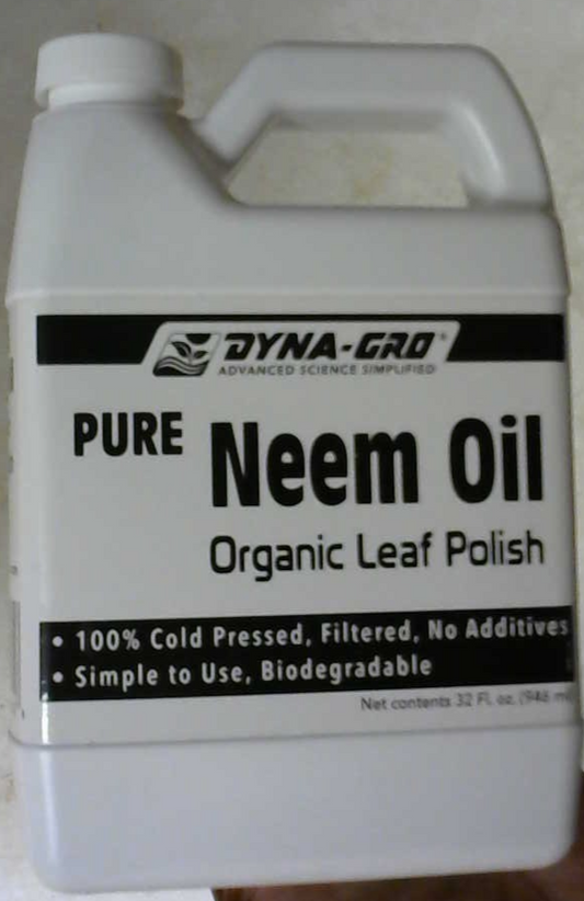 1 Dyna Pure Neem Oil 32oz ounce 1 Quart  - dyna gro fertilizer plant nutrient