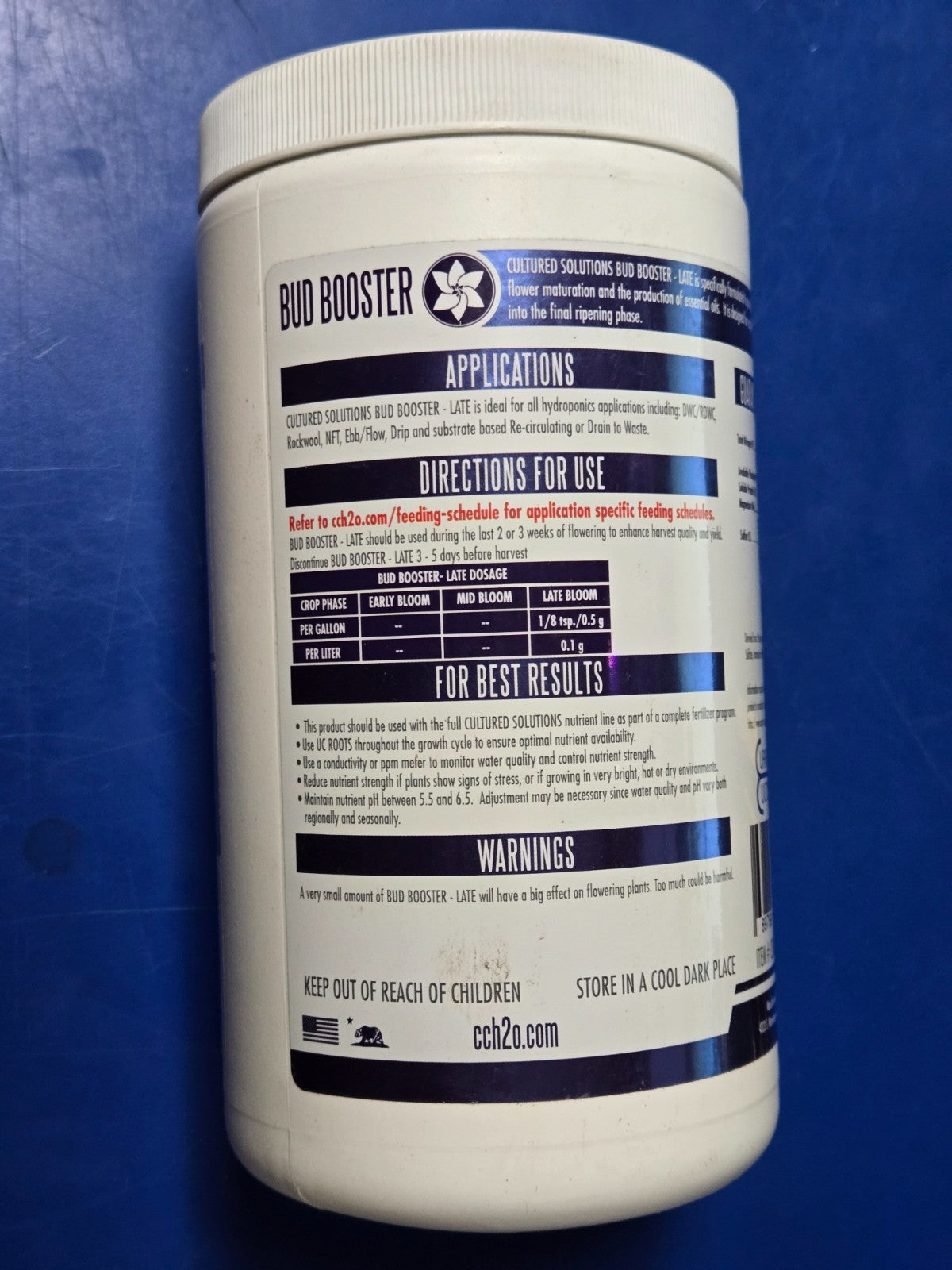 CLOSEOUT - Current Culture Bud Booster 1.5 lb Late Bloom Formula 1-40-22