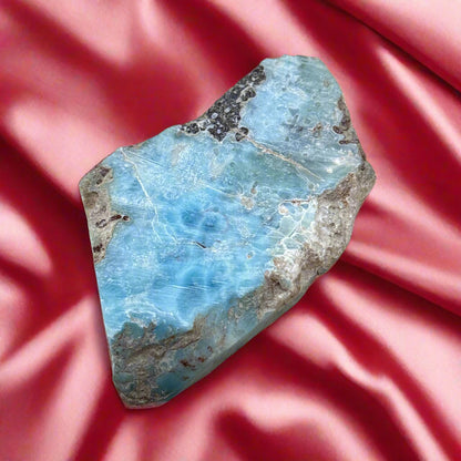 Laramar Cutting Rough, 36.36gr, 48x37x8mm, Island of Hispaniola, Dominican Republic