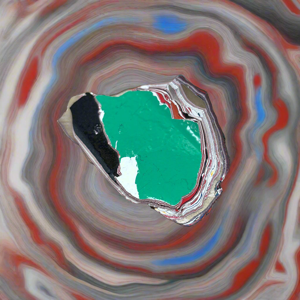 Historical Fordite Cutting Rough, Michigan, 39.73gr