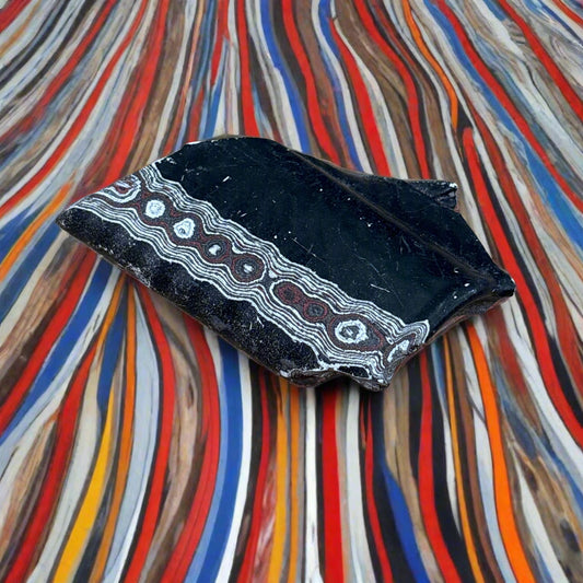Historical Fordite Cutting Rough, Michigan, 21.3gr