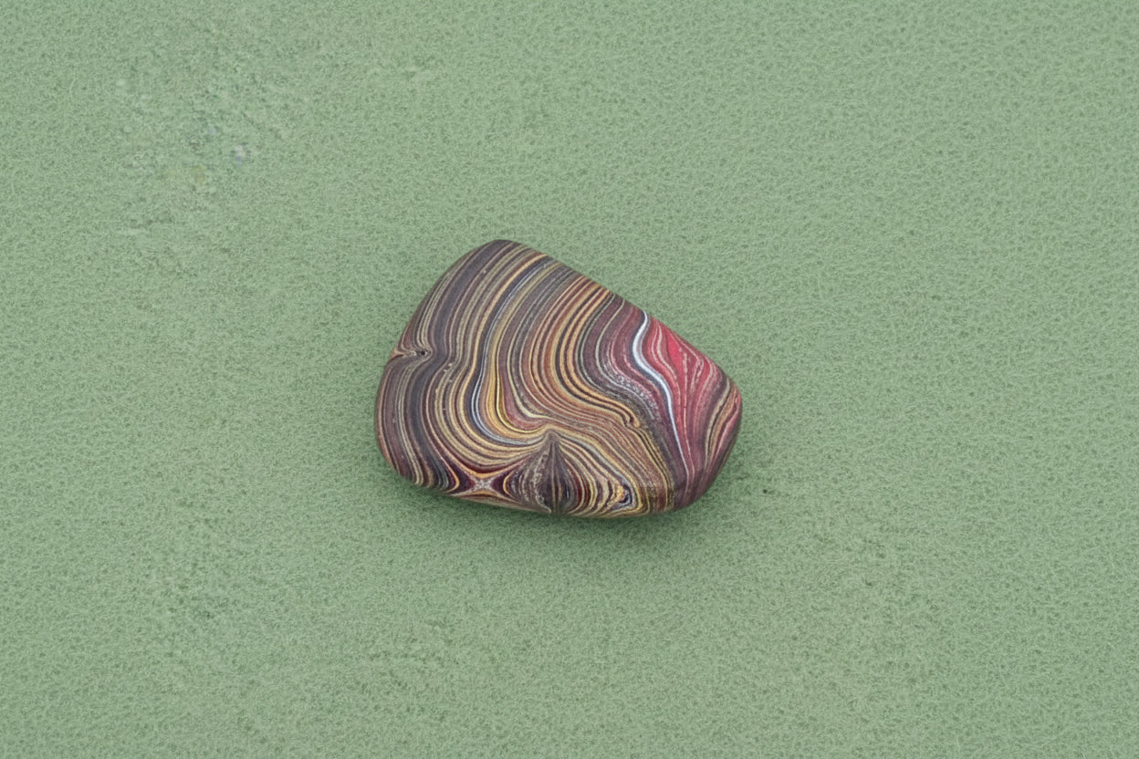 Corvettite Free From, 17.4ct, 27x23x7mm "Fordite" Bowling Green, KY, USA