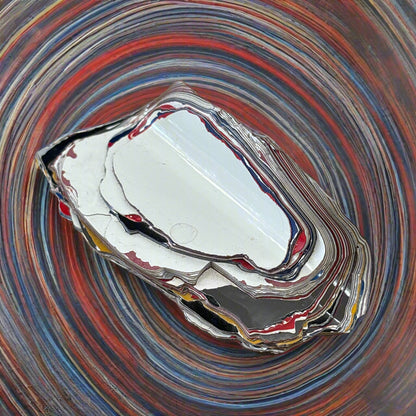Historical Fordite Cutting Rough, 70gr, 4.5x10.5cm, Michigan, USA