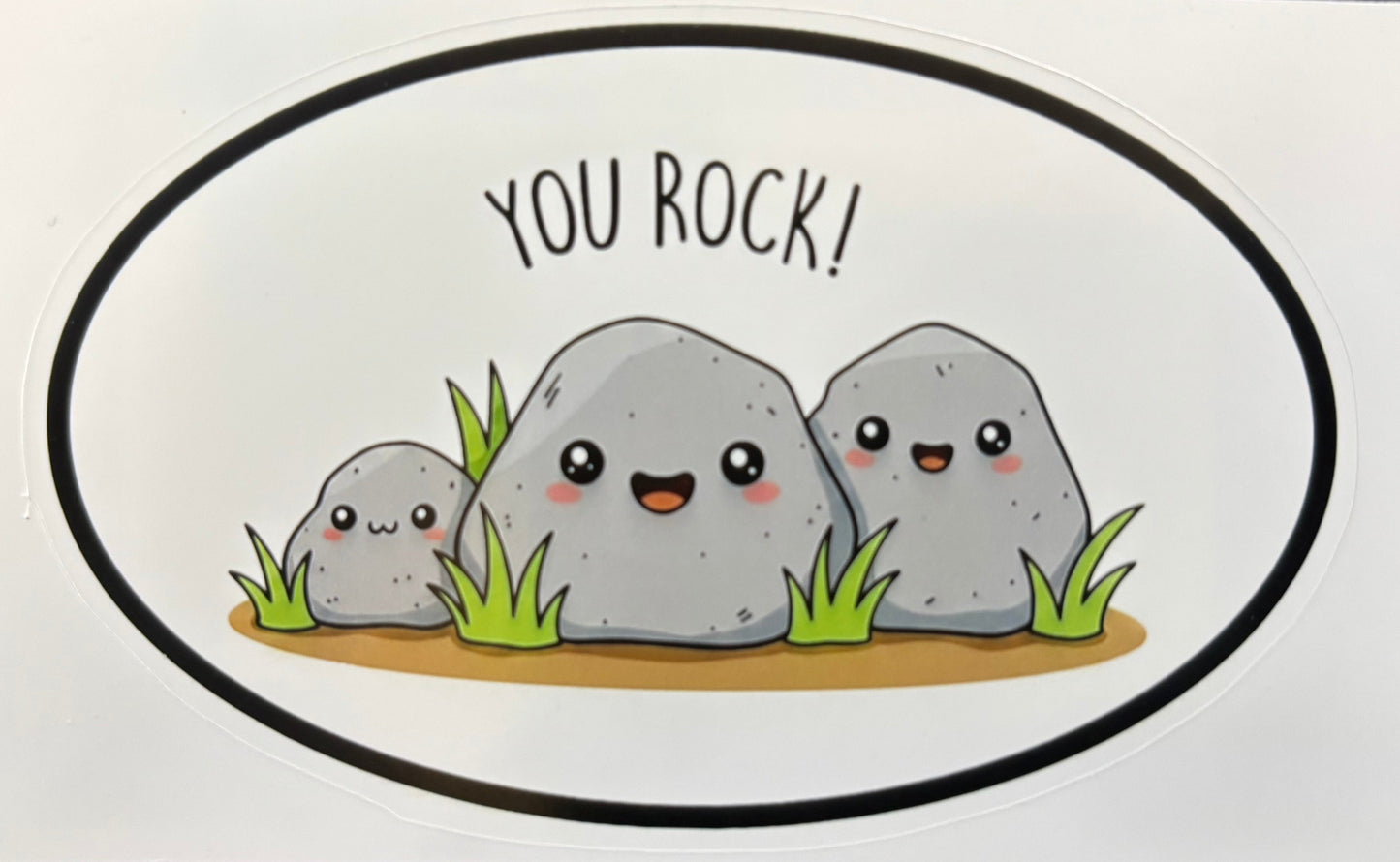 You Rock! Oval Sticker - 9x6 cm