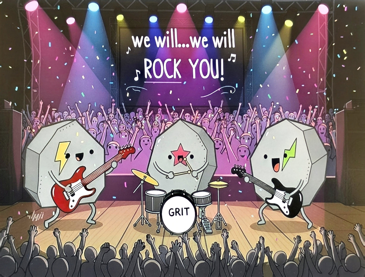GRIT Rock Sticker - 10x7 cm