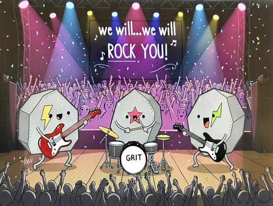 GRIT Rock Sticker - 10x7 cm