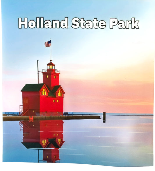 Holland Big Red Sticker in the Day Time - 9x9 cm