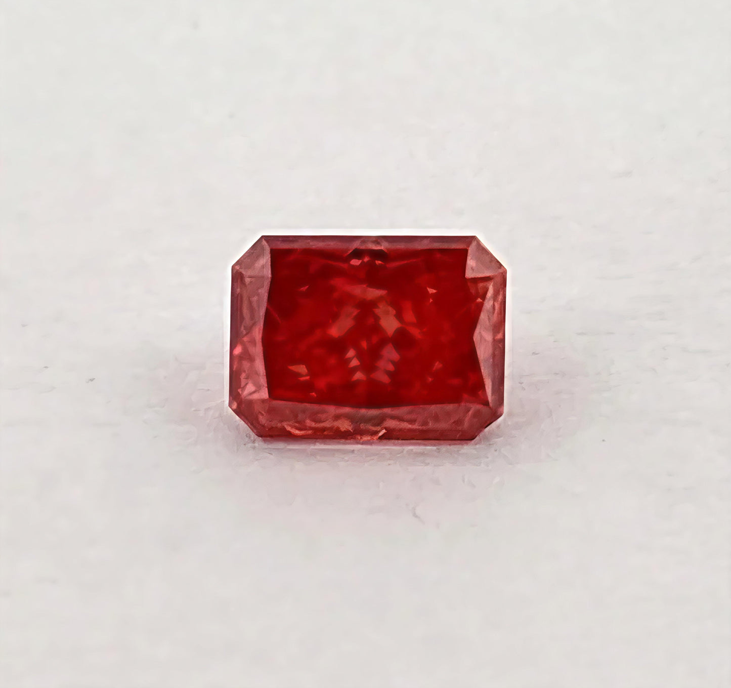 Certified Lab Grown Diamond, 1.57ct, Fany Deep Pink, VS1, Emerald Cut