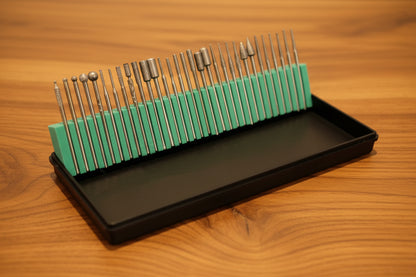 30Pc. Diamond Bur Set, 3.2mm or 5.3mm x3/32" Shank