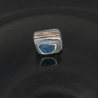 Funkrite Free From Cabocheon “Fordite” Galveston, TX, 21x17x14mm, 30.49ct - Highly Fluorescent
