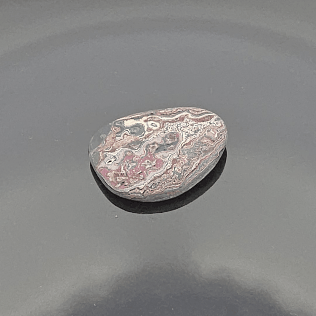 Cadilite, Cadilac Ranch "Fordite" Free From Cabocheon, Amarillo, Texas, 13.56ct 31x27x3mm