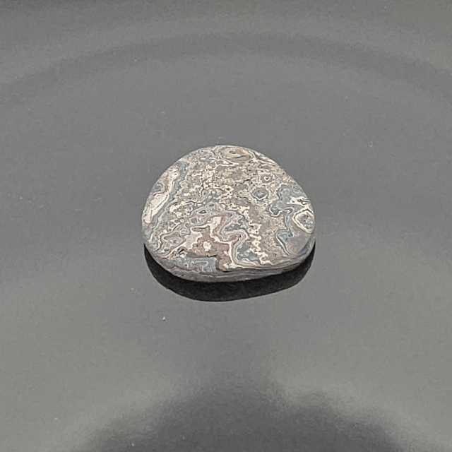 Cadilite, Cadilac Ranch "Fordite" Free From Cabocheon, Amarillo, Texas, 13.56ct 31x27x3mm