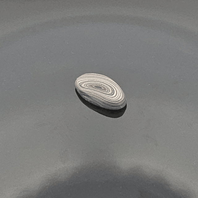 KC F-150 Plant Fordite 1960-1970 Free Form Cabocheon, 23x13x4mm, 5.95ct
