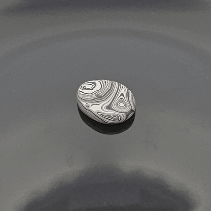 KC F-150 Plant Fordite 1960-1970 Free Form Cabocheon, 27x22x5mm, 13.68ct