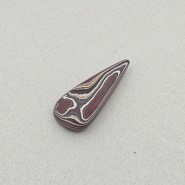 Corvettite Free From, 17.56ct, 46x18x6mm "Fordite" Bowling Green, KY, USA