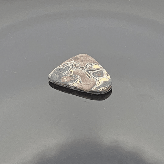 Cadilite, Cadilac Ranch "Fordite" Free From Cabocheon, Amarillo, Texas, 6.26ct 26x23x3mm