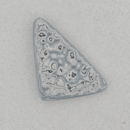 Heil Garbage Truck Fordite Free Form Caboceon, Heil (Milwaukee, WI) 42x25x5mm, 21.99ct