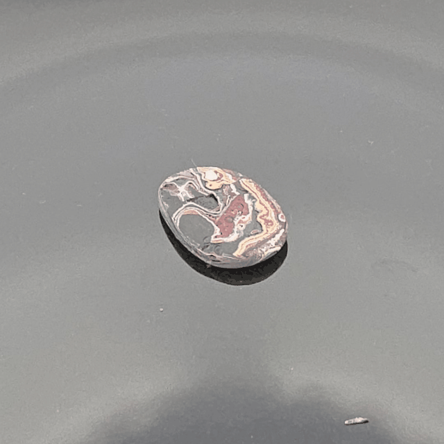 Cadilite, Cadilac Ranch "Fordite" Free From Cabocheon, Amarillo, Texas, 5.18ct 25x17x3mm