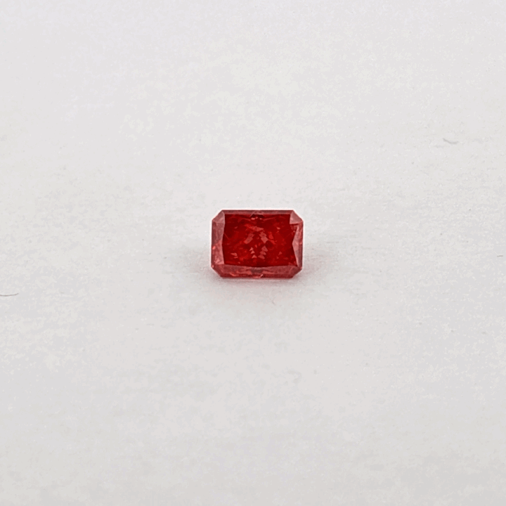 Certified Lab Grown Diamond, 1.57ct, Fany Deep Pink, VS1, Emerald Cut