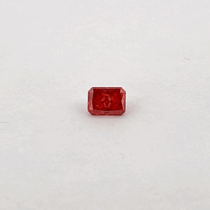 Certified Lab Grown Diamond, 1.57ct, Fany Deep Pink, VS1, Emerald Cut